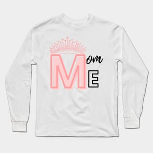 Mother's Day Pink Crown Long Sleeve T-Shirt